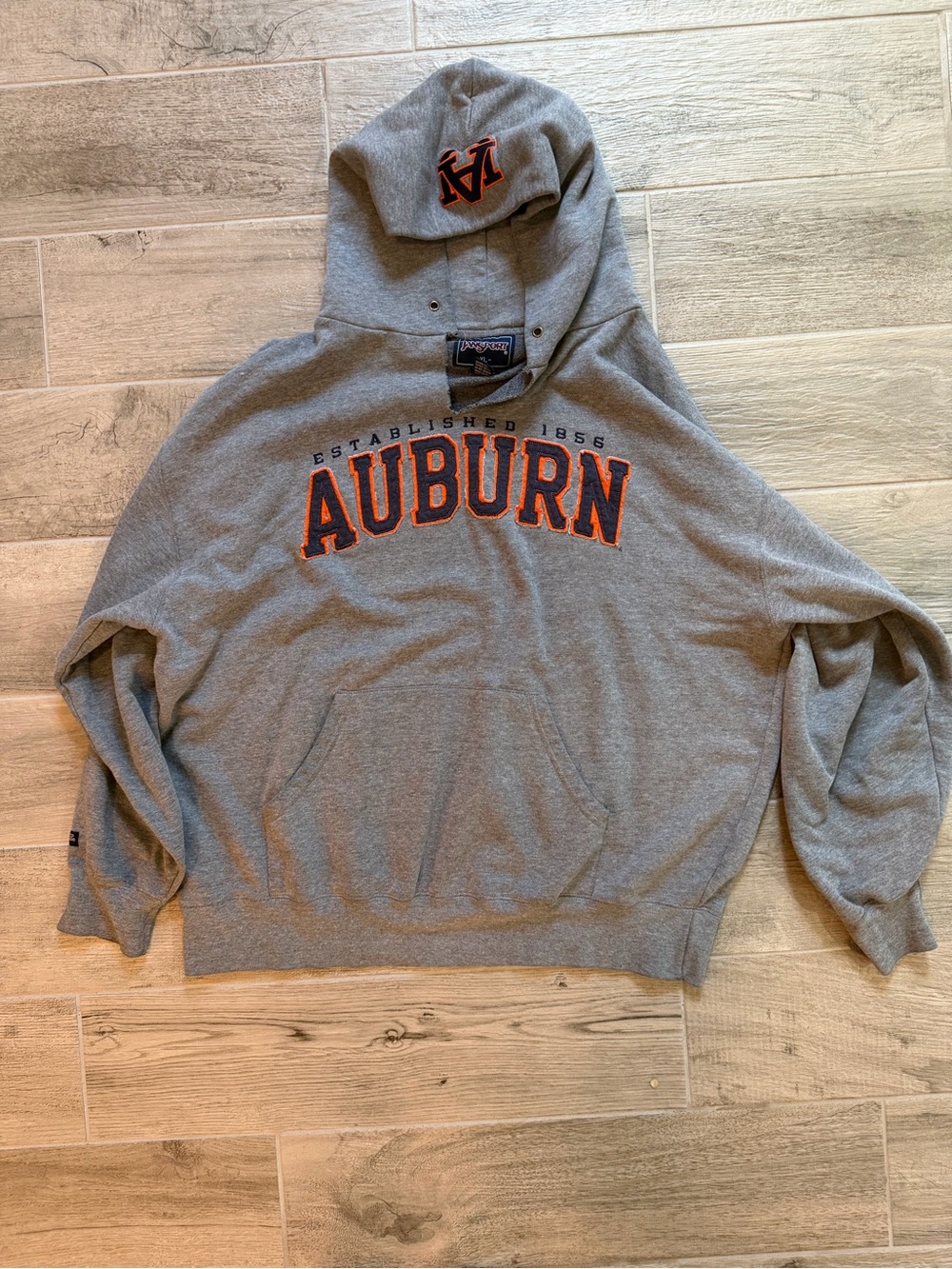Vintage Gray Auburn University Hoodie